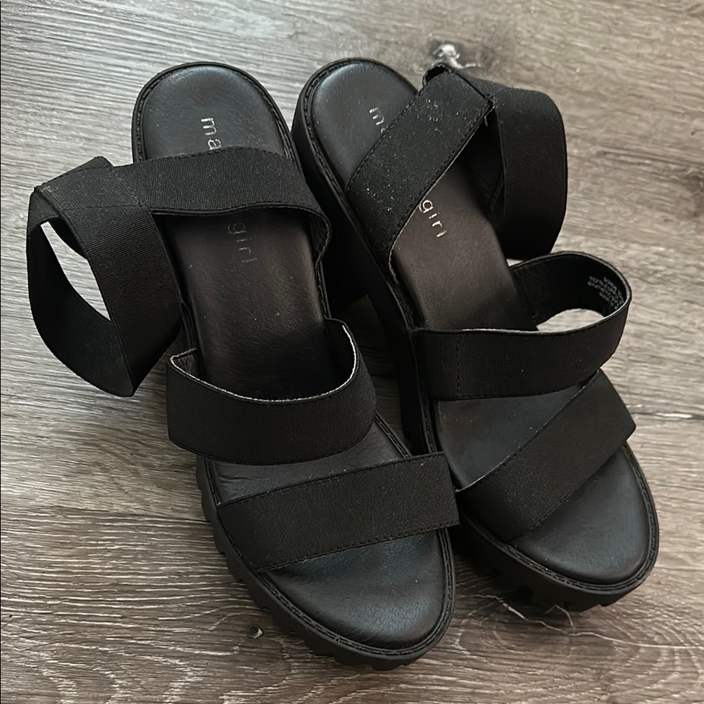 Black Strappy Sandals